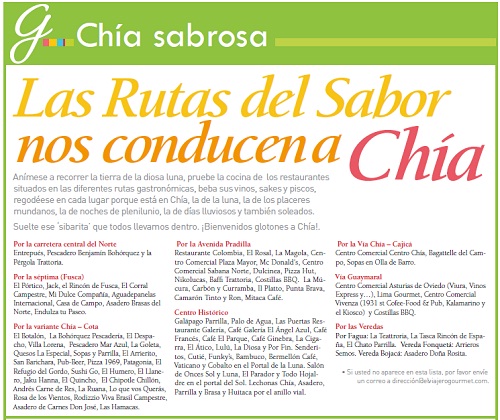 rutas del sabor